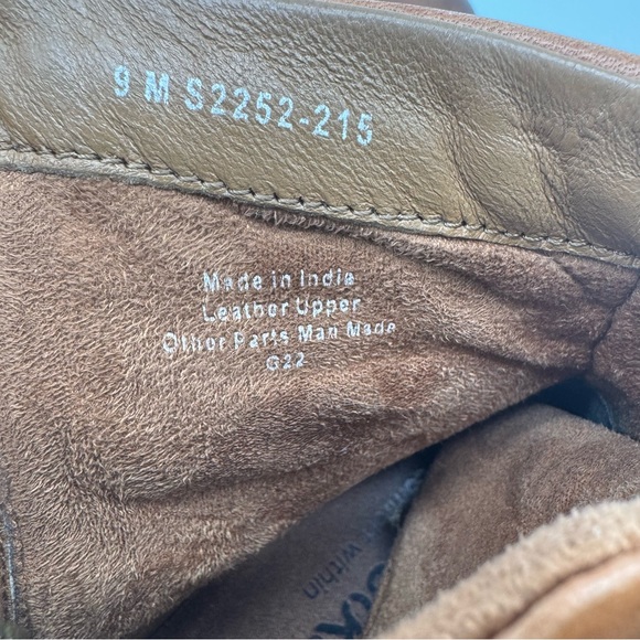 SoftWalk Everett Brown Leather Lace Up Zip Combat Boot Size 9 M - Picture 10 of 11